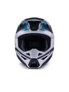 קסדת שטח אלפינסטארס ALPINESTARS S-M3 Heat כסף כחול שחור מט – תמונה 7