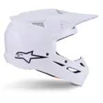 קסדת שטח אלפינסטארס Alpinestars S-M3 בצבע Solid לבן מבריק