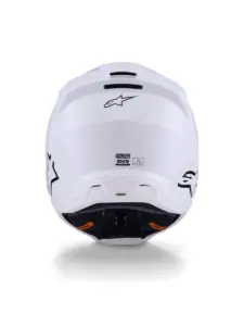 קסדת שטח אלפינסטארס ALPINESTARS S-M3 Solid לבן מבריק – תמונה 4