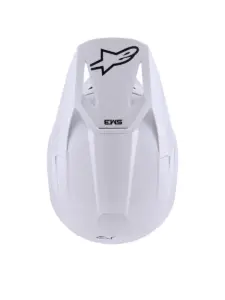 קסדת שטח אלפינסטארס ALPINESTARS S-M3 Solid לבן מבריק – תמונה 6
