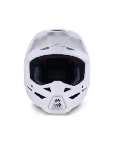 קסדת שטח אלפינסטארס ALPINESTARS S-M3 Solid לבן מבריק – תמונה 7