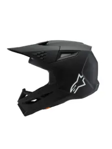 קסדת שטח לילדים אלפינסטארס ALPINESTARS S-M3 Youth Solid שחור מט – תמונה 5