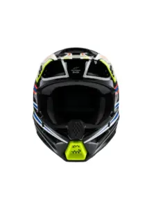 קסדת שטח לילדים אלפינסטארס ALPINESTARS S-M3 Youth Wurx שחור צהוב כחול אדום – תמונה 7