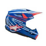 קסדת שטח לילדים אלפינסטארס Alpinestars S-M3 Youth בצבע Wurx כחול אדום לבן שחור
