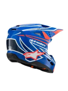 קסדת שטח לילדים אלפינסטארס ALPINESTARS S-M3 Youth Wurx כחול אדום לבן שחור – תמונה 3