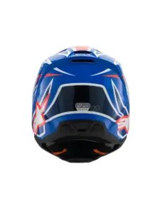 קסדת שטח לילדים אלפינסטארס ALPINESTARS S-M3 Youth Wurx כחול אדום לבן שחור – תמונה 6