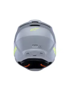 קסדת שטח לילדים אלפינסטארס ALPINESTARS S-M3 Youth Radium אפור שחור צהוב מט – תמונה 4