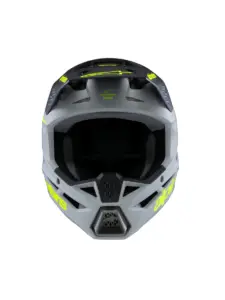 קסדת שטח לילדים אלפינסטארס ALPINESTARS S-M3 Youth Radium אפור שחור צהוב מט – תמונה 7
