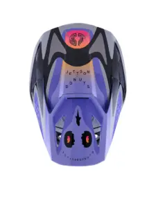 קסדת שטח לילדים אלפינסטארס ALPINESTARS S-M3 Youth Jettson אפור סגול שחור – תמונה 4