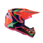 קסדת שטח לילדים אלפינסטארס Alpinestars S-M3 Youth בצבע Deegan כתום סגול ורוד