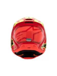 קסדת שטח לילדים אלפינסטארס ALPINESTARS S-M3 Youth Fray אדום צהוב שחור – תמונה 4