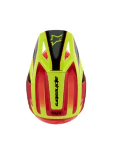 קסדת שטח לילדים אלפינסטארס ALPINESTARS S-M3 Youth Fray אדום צהוב שחור – תמונה 6
