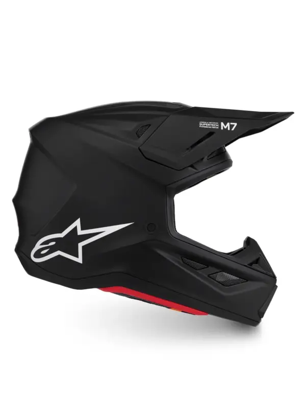קסדת שטח אלפינסטארס Alpinestars S-M7 בצבע Solid שחור מט