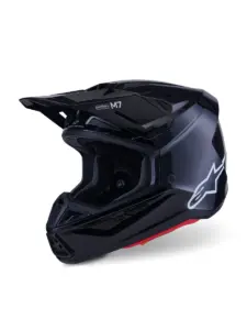 קסדת שטח אלפינסטארס ALPINESTARS S-M7 Solid שחור מבריק – תמונה 3