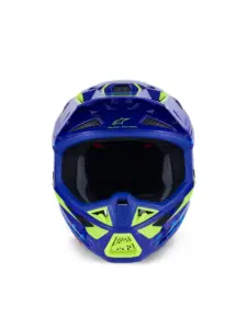 קסדת שטח אלפינסטארס ALPINESTARS S-M7 Deed כחול צהוב פלואורסצנטי – תמונה 3
