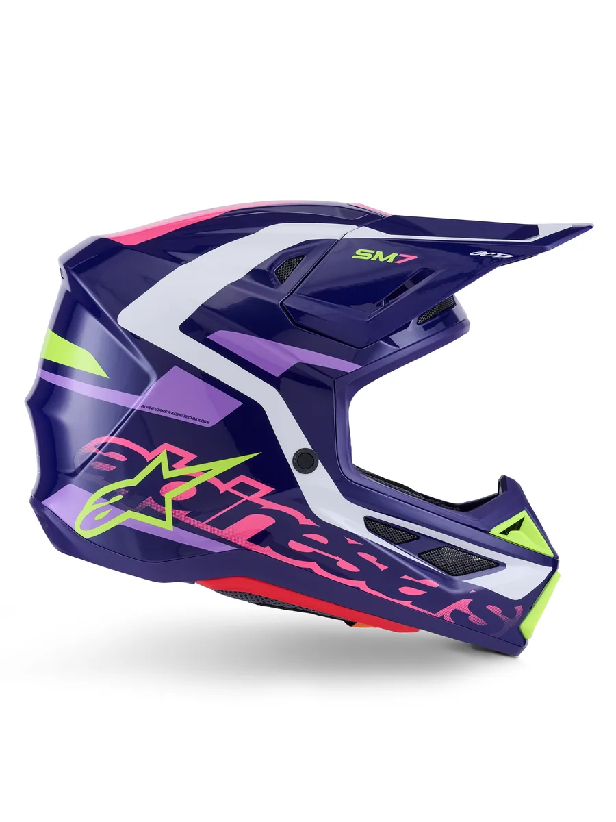 קסדת שטח Alpinestars S-M7 בצבע Deed סגול ורוד קסדת שטח אלפינסטארס Alpinestars S-M7 בצבע Deed סגול ורוד