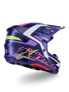 קסדת שטח אלפינסטארס ALPINESTARS S-M7 Deed סגול ורוד – תמונה 3