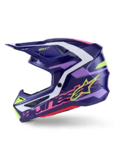 קסדת שטח אלפינסטארס ALPINESTARS S-M7 Deed סגול ורוד – תמונה 4