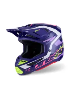קסדת שטח אלפינסטארס ALPINESTARS S-M7 Deed סגול ורוד – תמונה 7