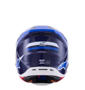 קסדת שטח אלפינסטארס ALPINESTARS S-M7 Rise כחול לבן מבריק – תמונה 5
