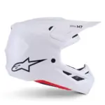 קסדת שטח אלפינסטארס Alpinestars S-M7 בצבע Solid לבן מבריק