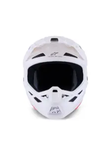 קסדת שטח אלפינסטארס ALPINESTARS S-M7 Solid לבן מבריק – תמונה 2
