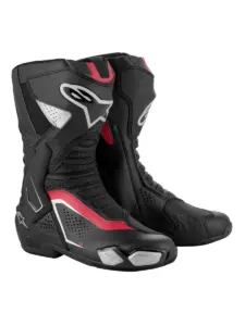 מגפי רכיבה אלפינסטארס ALPINESTARS SMX-6 V3 Vented שחור כסף אדום – תמונה 7