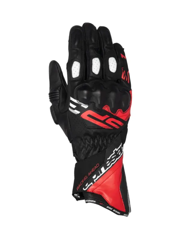 כפפות רכיבה אלפינסטארס Alpinestars SP-3 בצבע שחור אדום לבן