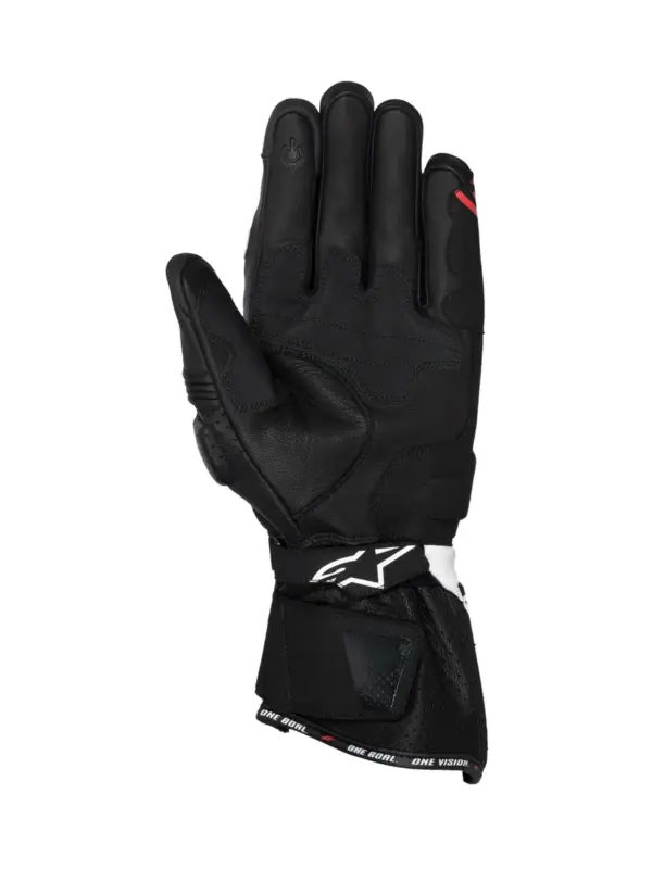 כפפות רכיבה אלפינסטארס ALPINESTARS SP-3 שחור לבן אדום פלואורסצנטי – תמונה 2