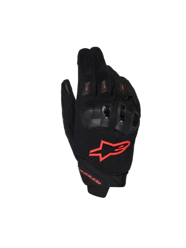 כפפות רכיבה אלפינסטארס Alpinestars SP X 1 בצבע שחור אדום פלואורסצנטי
