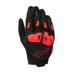 כפפות רכיבה אלפינסטארס Alpinestars SP X 7 Air בצבע שחור אדום כהה אדום פלואורסצנטי