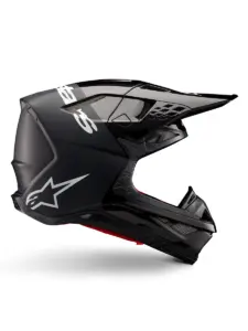קסדת שטח אלפינסטארס Alpinestars Supertech M10 בצבע Flood שחור אפור כהה מט ומבריק