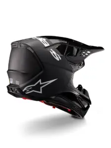 קסדת שטח אלפינסטארס ALPINESTARS Supertech M10 Flood שחור אפור כהה מט ומבריק – תמונה 3