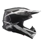 קסדת שטח אלפינסטארס Alpinestars Supertech M10 בצבע Ampress שחור לבן מט