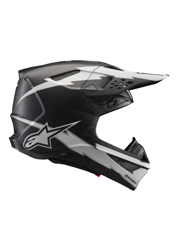 קסדת שטח אלפינסטארס Alpinestars Supertech M10 בצבע Ampress שחור לבן מט