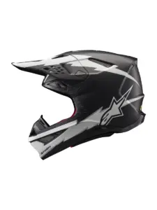 קסדת שטח אלפינסטארס ALPINESTARS Supertech M10 Ampress שחור לבן מט – תמונה 4