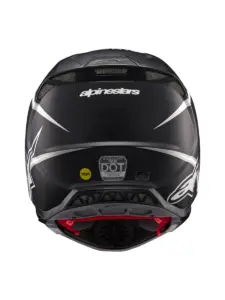 קסדת שטח אלפינסטארס ALPINESTARS Supertech M10 Ampress שחור לבן מט – תמונה 5