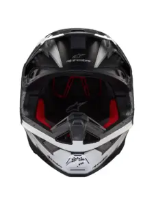 קסדת שטח אלפינסטארס ALPINESTARS Supertech M10 Ampress שחור לבן מט – תמונה 6