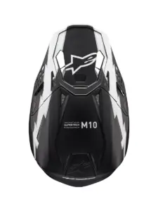קסדת שטח אלפינסטארס ALPINESTARS Supertech M10 Ampress שחור לבן מט – תמונה 7