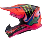 קסדת שטח אלפינסטארס ALPINESTARS Supertech M10 Monster כתום סגול ורוד – תמונה 2