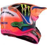 קסדת שטח אלפינסטארס ALPINESTARS Supertech M10 Monster כתום סגול ורוד – תמונה 3