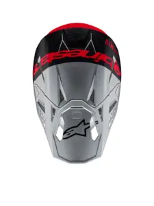 קסדת שטח אלפינסטארס ALPINESTARS Supertech M10 Flood כסף שחור כתום פלואורסצנטי – תמונה 7