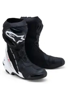 מגפי רכיבה אלפינסטארס ALPINESTARS Supertech R שחור לבן – תמונה 2
