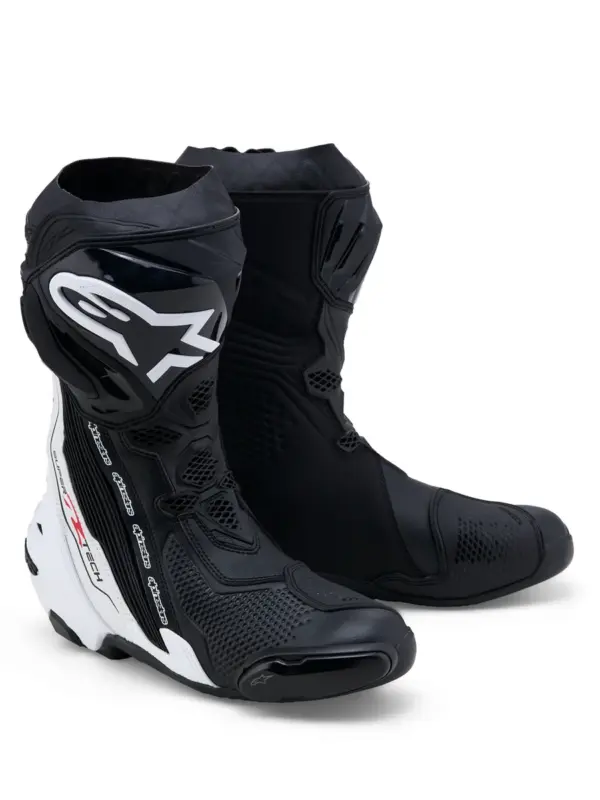 מגפי רכיבה אלפינסטארס ALPINESTARS Supertech R שחור לבן – תמונה 2