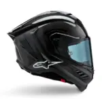 קסדת כביש מלאה אלפינסטארס Alpinestars Supertech R10 בצבע Solid קרבון שחור מט ומבריק