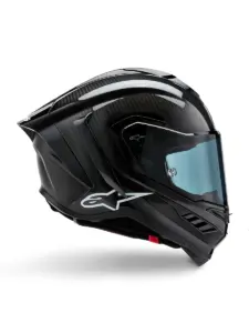 קסדת כביש מלאה אלפינסטארס Alpinestars Supertech R10 בצבע Solid קרבון שחור מט ומבריק