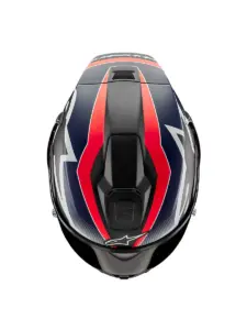 קסדת כביש מלאה אלפינסטארס ALPINESTARS Supertech R10 Team קרבון אדום פלואורסצנטי כחול מט – תמונה 7