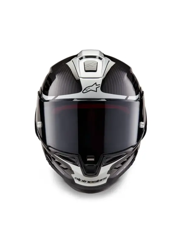 קסדת כביש מלאה אלפינסטארס ALPINESTARS Supertech R10 Element שחור קרבון כסף – תמונה 2