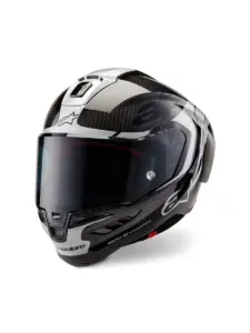 קסדת כביש מלאה אלפינסטארס ALPINESTARS Supertech R10 Element שחור קרבון כסף – תמונה 5