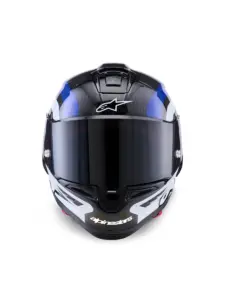 קסדת כביש מלאה אלפינסטארס ALPINESTARS Supertech R10 Arius שחור לבן כחול – תמונה 2